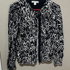 Liz Claiborne Black and White Sweater